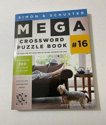 Simon & Schuster Mega Crossword Puzzle Book #16 Series 16 Softcover 2016