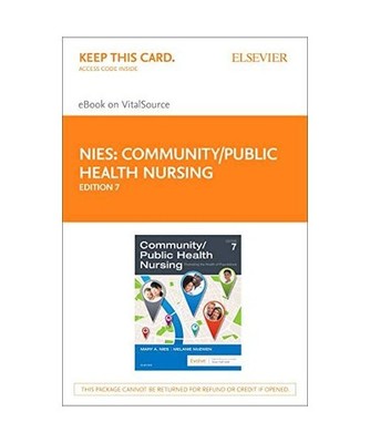 Community/Public Health Nursing Elsevier Ebook on VitalSource Access Code: Promo
