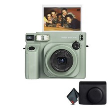 Fujifilm INSTAX Wide 400 Instant Camera - Sage Green, Case For Instax Wide 400