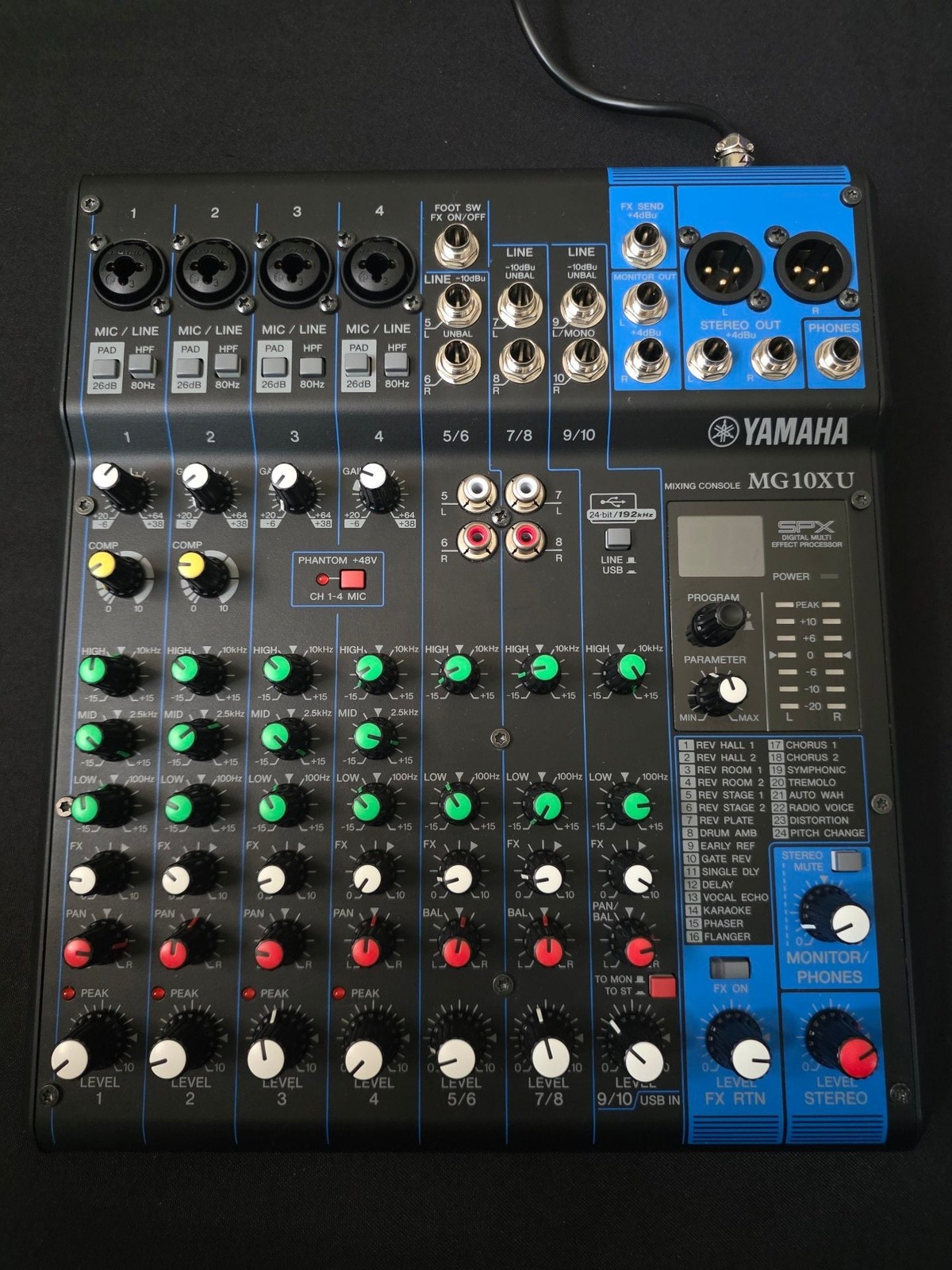 Yamaha MG10XU 10-Channel Mixer with USB and FX