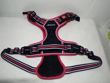 Eagloo Size Large Dog Harness No Pull  Vest Reflective Strips Control Handle Red