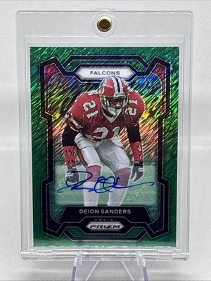 2023 Panini Prizm - Deion Sanders #15 Green Shimmer Prizm
