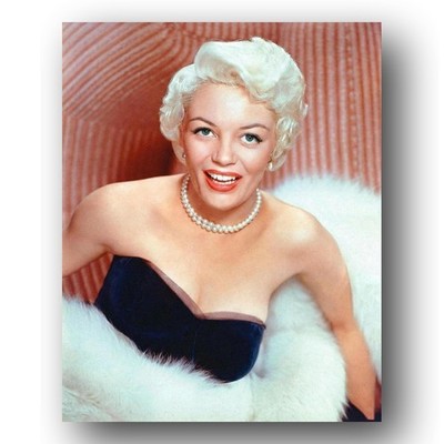 Sheree North Photo 8x10 1950s Actress Singer Dancer Studio Portrait Pearl Fur