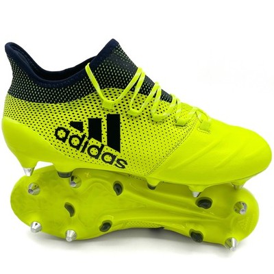 Adidas X 17.1 SG Leather ELITE 'Ocean Storm - Solar Yellow/Legend Ink'