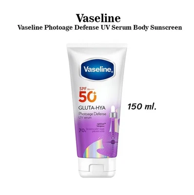 Vaseline Photoage Defense UV Serum Body Lotion Bright Skin SPF50+ PA++++ 150 ml. - Photo 1/4