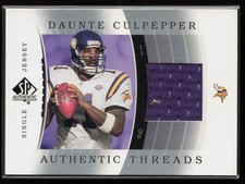 2003 SP Authentic #JC-CU Daunte Culpepper Authentic Threads Minnesota Vikings NM