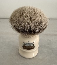 Simpson Chubby 1 Super Badger Shave Brush Hand Made Great Britain