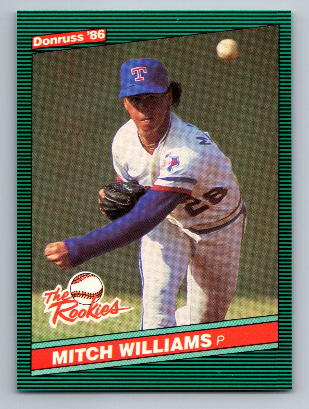 1986 DONRUSS THE ROOKIES - MITCH WILLIAMS #19 RC TEXAS RANGERS