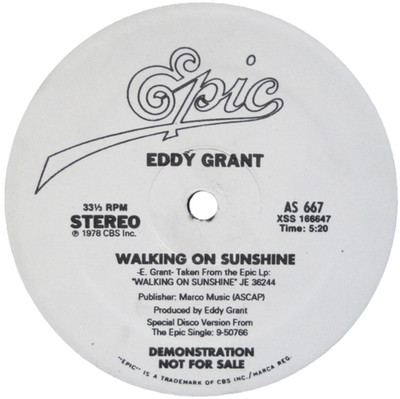 Eddy Grant - 'Walking On Sunshine / Electric Avenue' 12''