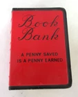 VINTAGE  BANK TIN  BOOK BANK  SMALL  JAPAN BANK  377-