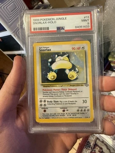Pokemon Snorlax Jungle Unlimited Holo Rare #11 PSA 9 Mint