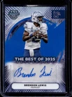2025 Bowman Best University Football Blue Refractor Brendon Lewis #BOA-BLE