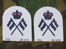 Royal Navy,Badge Qualification,Signaller, Petty Officer, 105x80mm, #2x