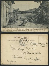 India 1907 Old UB Postcard Monkey Monkeys on GUTTA HILL