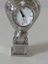 Vintage Hot Air Balloon Desk Clock Quartz Miniature Metal Table Clock 6cm