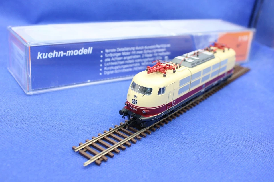 Kuehn 32508A Spur TT DB E-Lok BR 103 108-7 Lichtwechsel/sehr guter Zustand/OVP - Bild 2 von 4