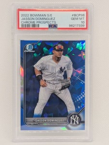 2022 Bowman Sapphire Edition - Chrome Pros #BCP-98 Jasson Dominguez (RC) PSA 10