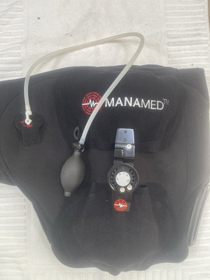 #ad MANAMED COMPRESSION ADJUSTABLE LUMBAR BELT WITH AIR PRESSURE AND GEL LINING $49.98