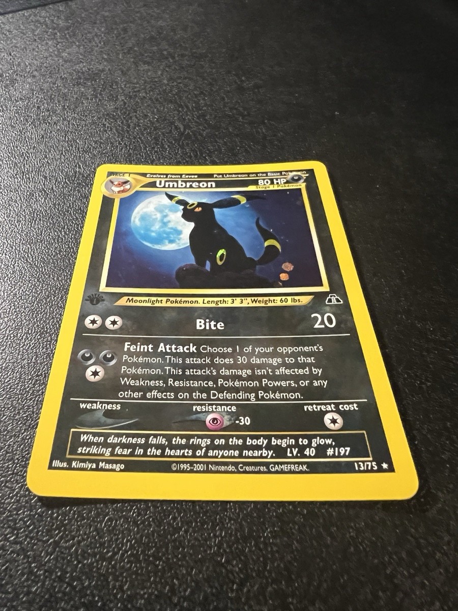 ポケモンカード ブラッキー umbreon 13/75 1ed Umbreon 13/75 Neo