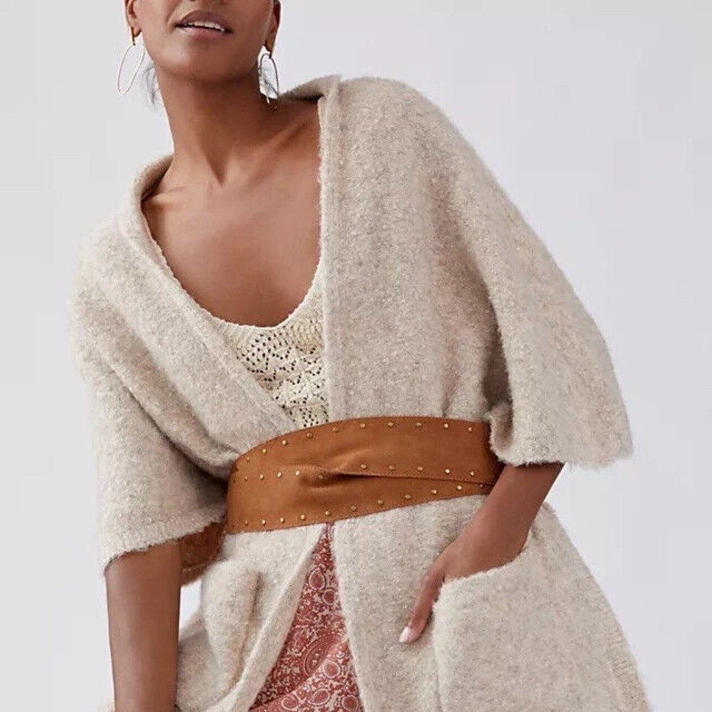 NWT Anthropologie Boucle Cozy Knit Cardigan One Size image 2