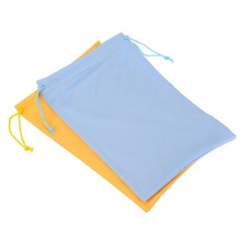 2 Pack Ski Goggle Bag Snow Goggles Case Drawstring Pouch Pale Blue Yellow