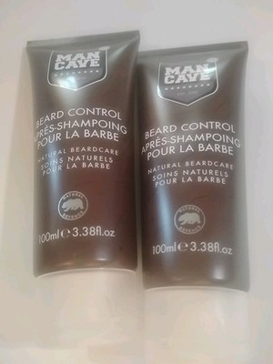 ( Lot 2 Tubes ) ManCave BEARD CONTROL NATURAL BEARD CARE 3.38 Oz Each Brand New