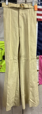 Vintage Womens 1960s 1970s Bell Bottom Tan Pants Size 7-8 NWT FC74-1 Q5802