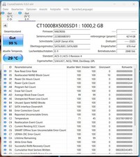 1 TB SSD CRUCIAL BX500 SATA 6Gb/s 2,5 Zoll 1000GB TOP in OVP Rechnung Garantie