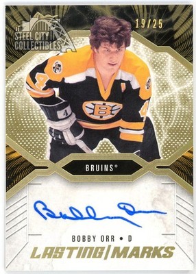 Bobby Orr 2018-19 Upper Deck SPX Lasting Marks Autograph Card #LM-BO 19/25