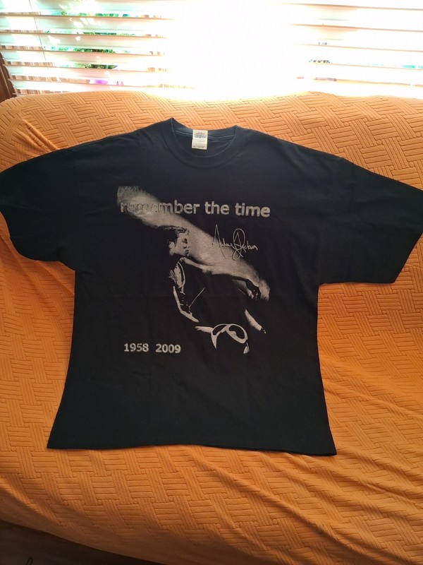 Michael Jackson - Remember The Time 2XL Black T-Shirt
