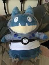 USED Build A Bear Pokemon Munchlax Plush With Hoodie & Sound! Look! Cuddly!