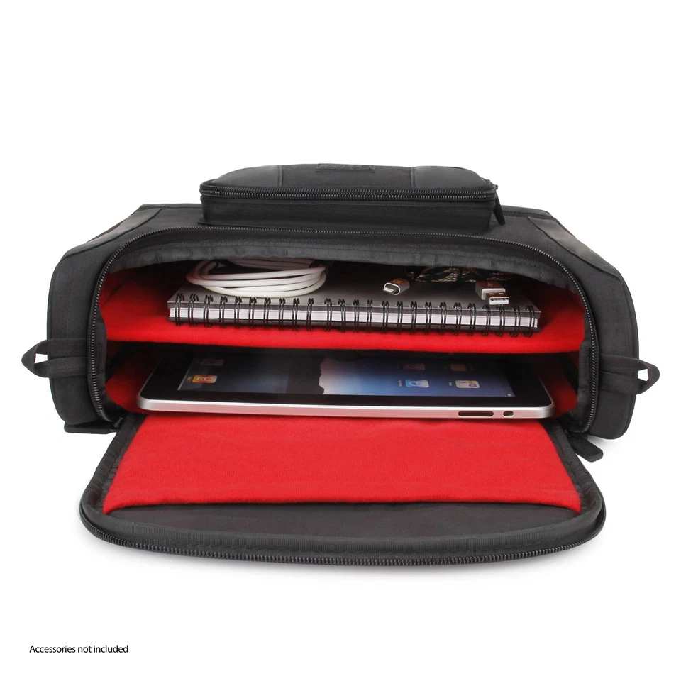 USA GEAR Tablet Bag for 11" iPad Pro, 10.9" iPad Air, 10.2" iPad (Red) - Image 3 of 4
