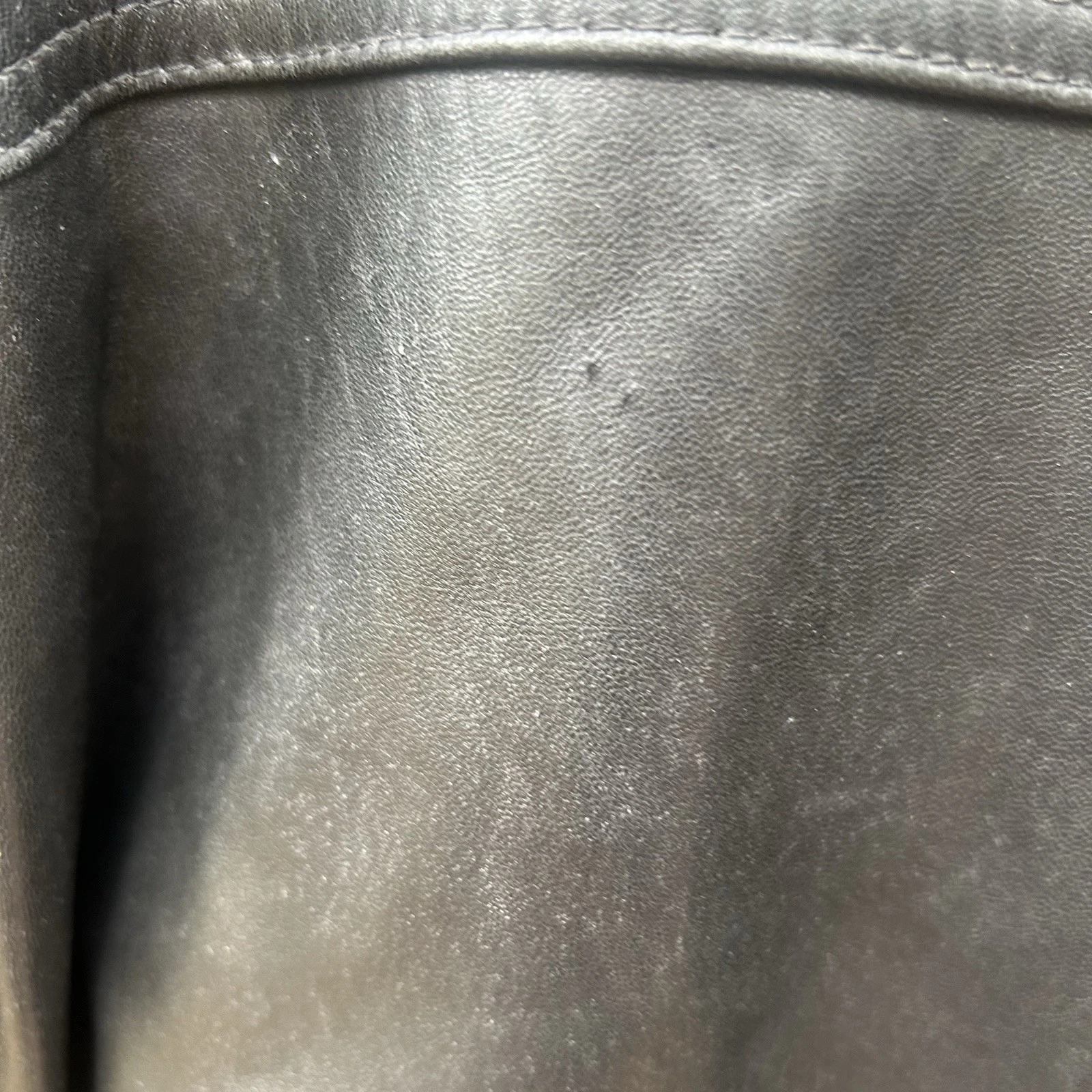 Vintage Roundtree & Yorke Jacket XXL Lambskin Leather Mens Black Full Zip - product detail image 4