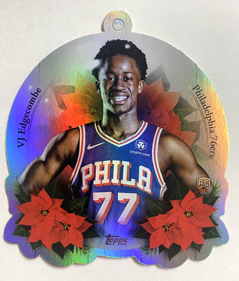2025-2026 Topps Holiday VJ Edgecombe #DCO-VE ROOKIE Die Cut 