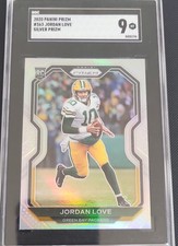 2020 Panini Prizm Rookie Jordan Love #363 Silver Prizm RC SGC Mint 9