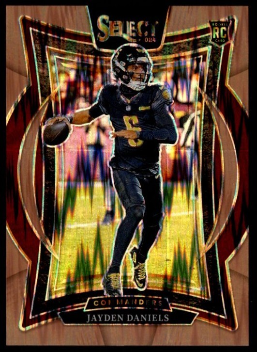 Jayden Daniels 2024 Panini Select Copper Prizm Shock #26 #/299
