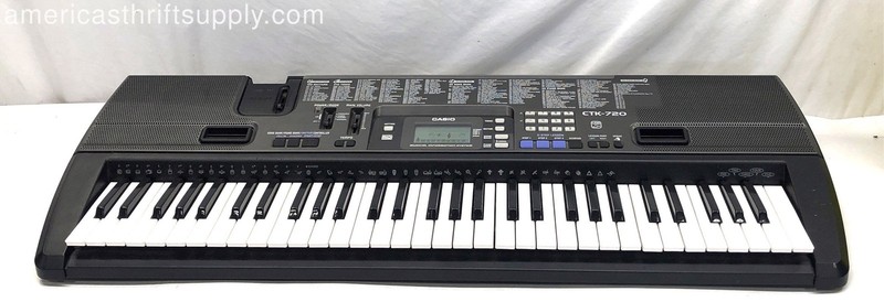 Casio CTK-720 61-Key Digital Keyboard Piano LCD Display USB MIDI Lesson System