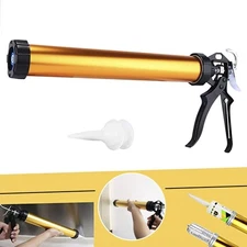 Sealant Sausage Caulking Gun Aluminium600ml/20oz 121 Thrust Ratio gold