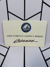 1998 Plymouth Breeze Owners Manual Booklet Factory Original Very Good Condition