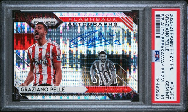 2020 Panini Prizm Premier  Flashback Auto #FAGPE Graziano Pelle Breakaway PSA 10