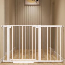 29-51 inches Extra Wide Metal Baby Gate for Stairs/Doorways, 30 inches Tall P...