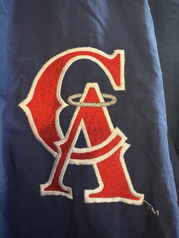 Chaqueta De Colección Años 80 90 Para Hombre’s Starter California Angels Nylon Talla Mediana MLB Foto 2 de 4