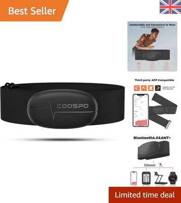 Verstellbarer H6 Brustgurt - Langlebiger Bluetooth Herzfrequenzmesser für Sport