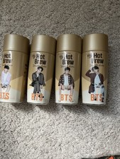 4 BTS HOT BREW Vanilla Latte COFFEE CUP OFFICIAL Empty bottle