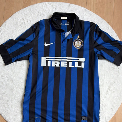 Nike Dri-FIT Inter Milan Heimtrikot Blau/Schwarz Kurzarm Größe M