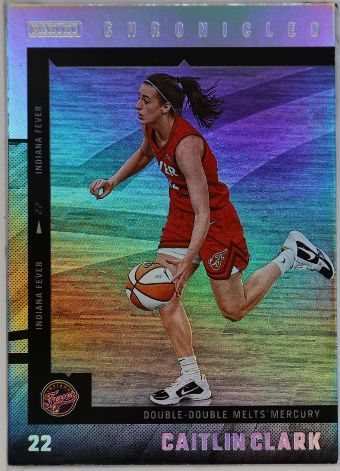 2025 Panini Caitlin Clark Chronicled - WNBA Caitlin Clark #22 Silver Holo