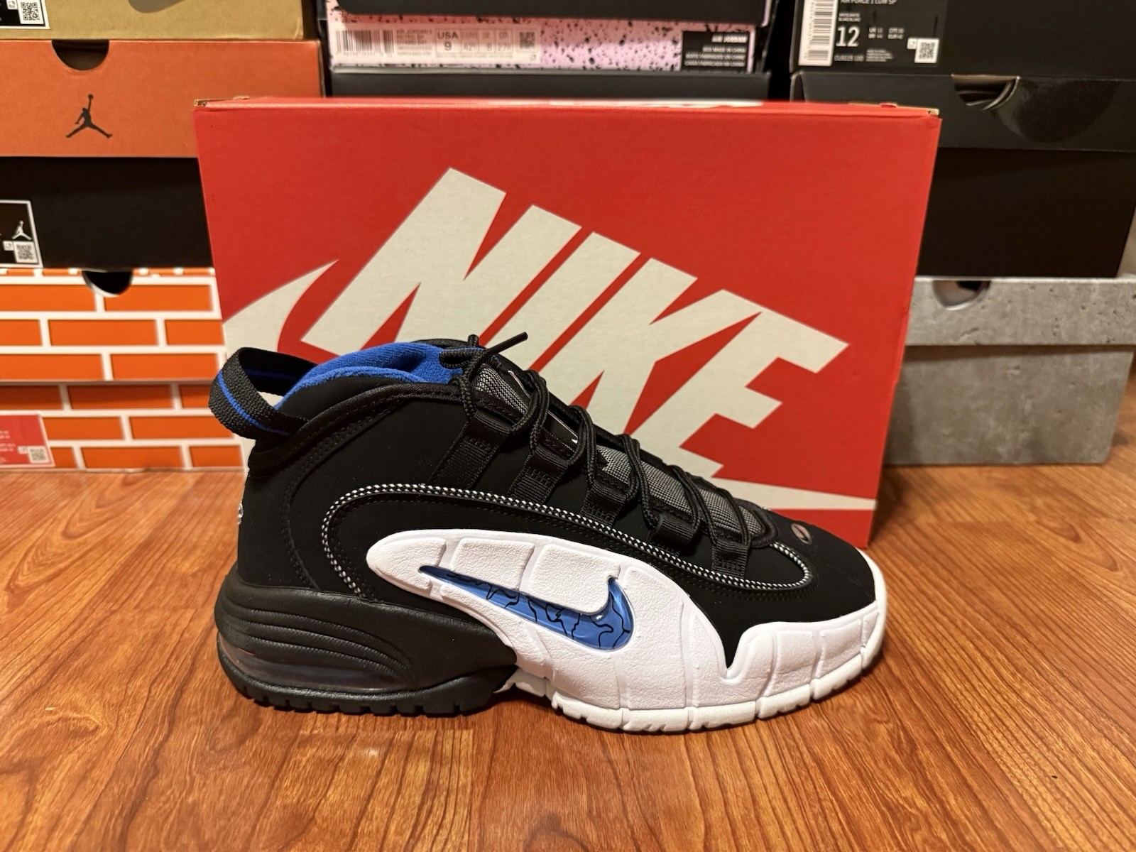 Nike Air Max Penny 1 Orlando 2022 DS Black Varsity Royal White Mens Sneakers DN2487-001