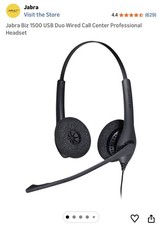 Jabra Biz 1500 USB Mono/Duo Headset Black New In Bag Free Shipping
