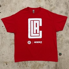 2023-25 LA Clippers Promotional Herdez nba t-shirt Size XL