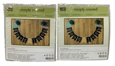  2 Stampin Up Simply Created Chalkboard Banner Kit Kits RETIRED Celebrations  